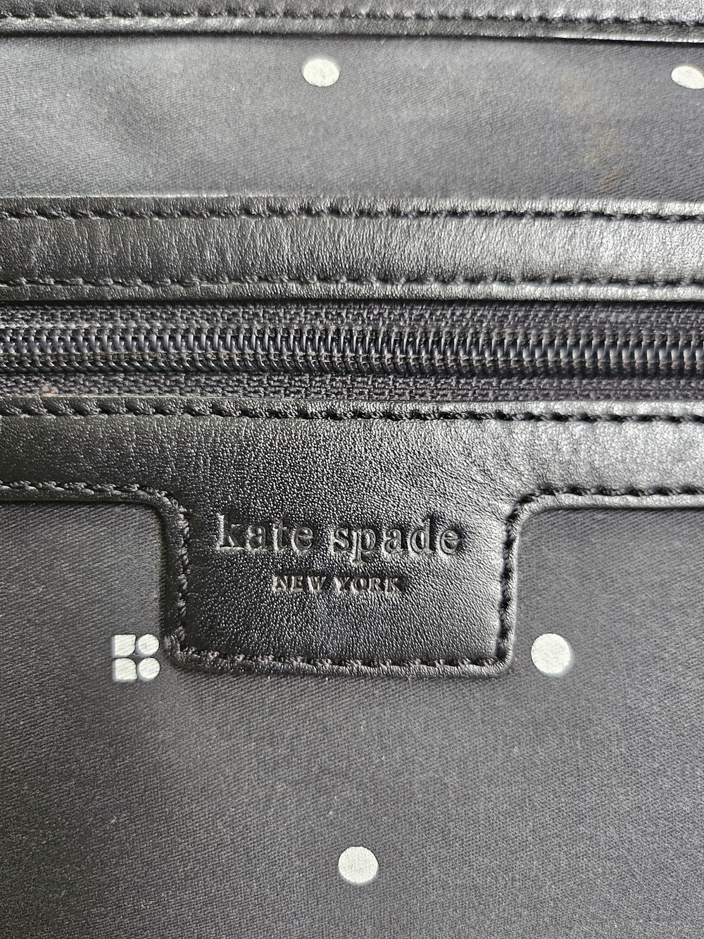 Kate Spade Black Polka Dot Tote Bag - Picture 10 of 14